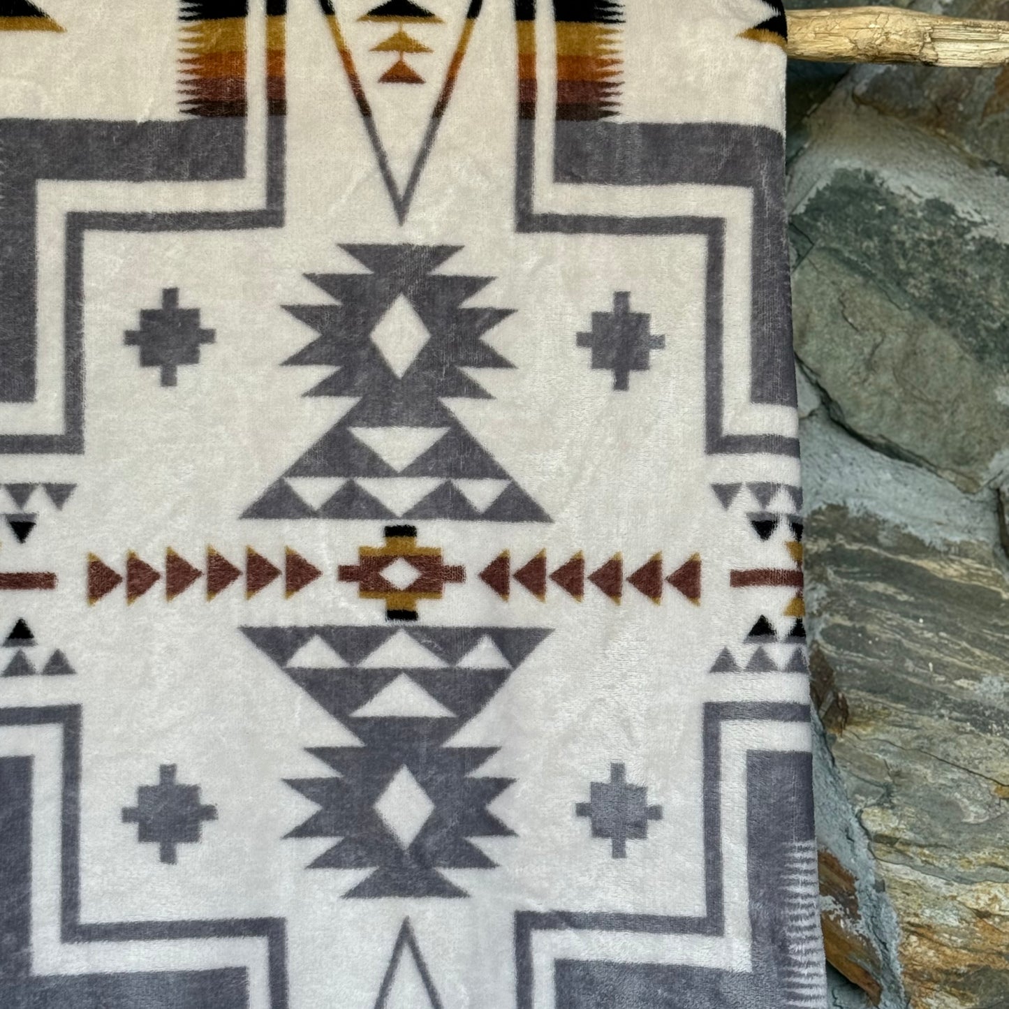 Mayan Tan Fleece Blanket