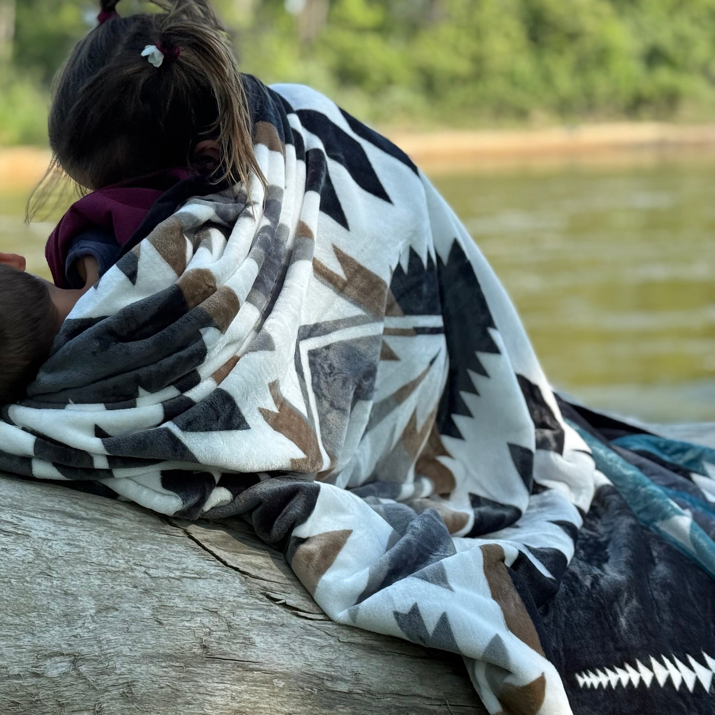 Western Black Polar Fleece Blanket
