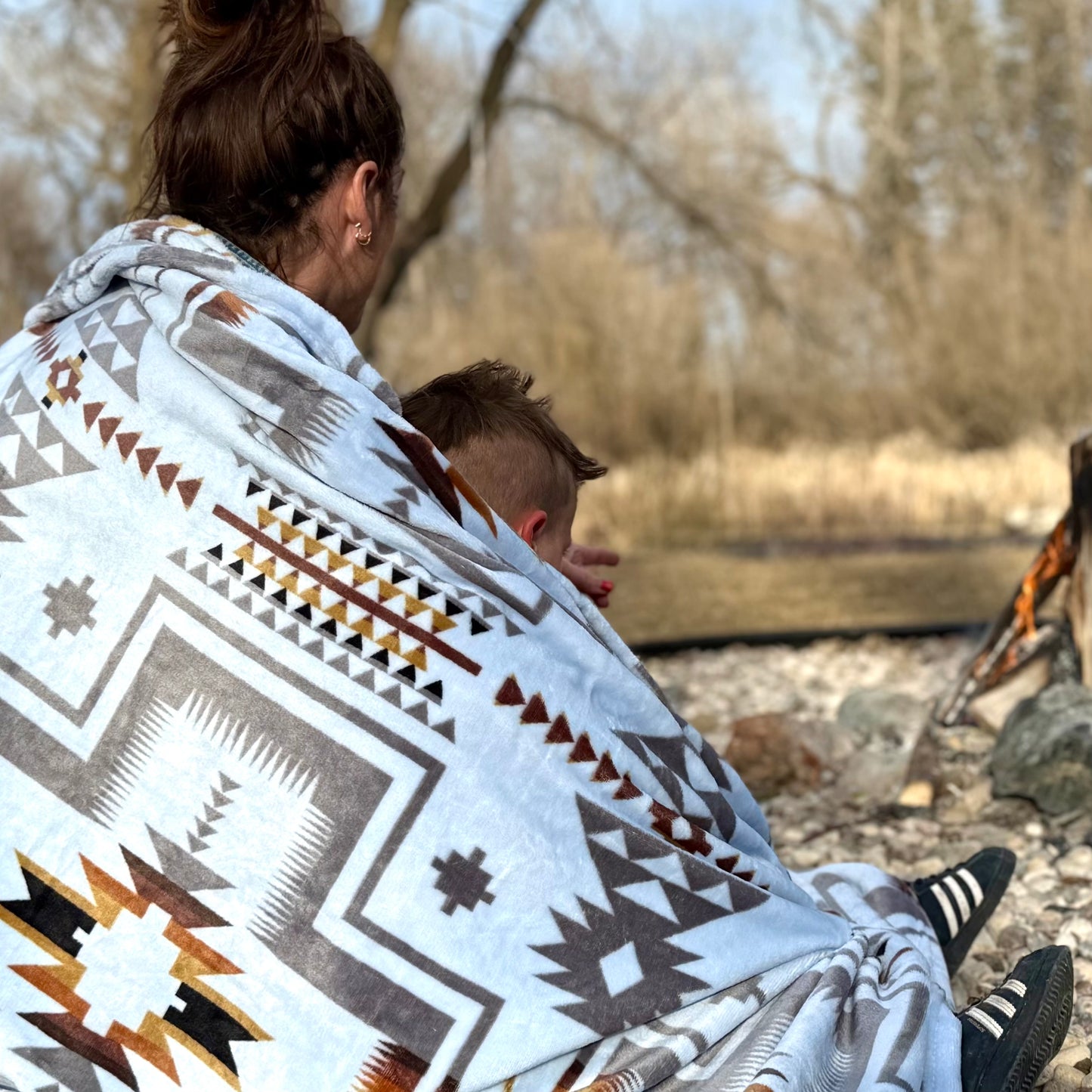 Arctic Blue Fleece Blanket