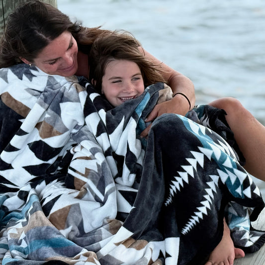 Western Black Polar Fleece Blanket